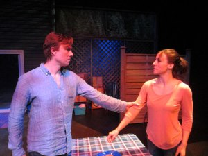 Jesse Gervais and Belinda Cornish in The Realistic Joneses. Photo supplied.