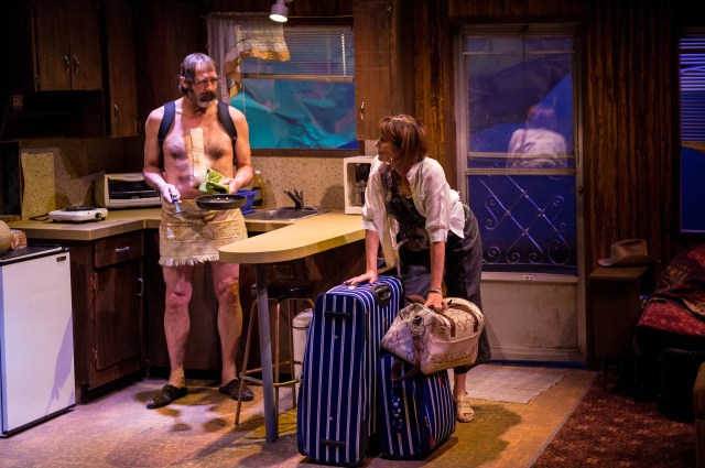 Shaun Johnston and Coralie Cairns in Annapurna, Shadow Theatre. Photo by Marc J Chalifoux Photography 2017