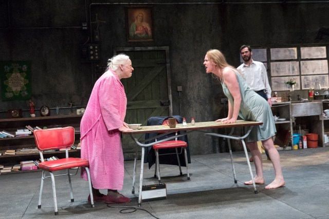 Aisling O'Sullivan, Marie Mullen, Marty Rea in Martin McDonagh's The Beauty Queen of Leenane. Photo by Richard Termine
