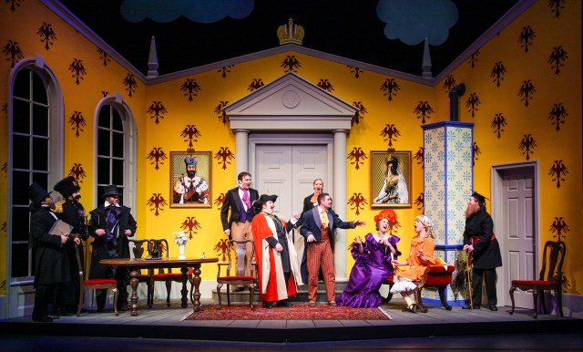 The Government Inspector directed by Ron Jenkins at the U of A's Studio Theatre. Photo by Ed Ellis. 