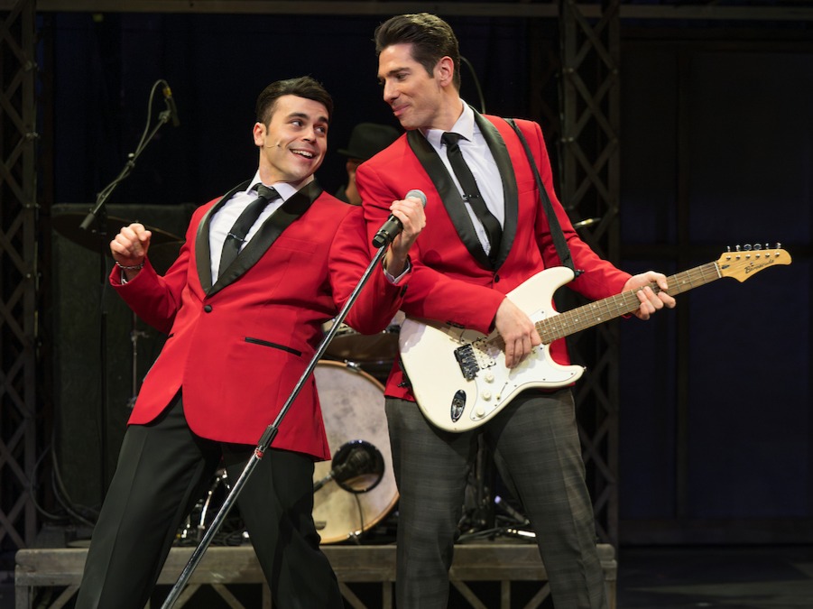 Four guys under a streetlamp: Jersey Boys at the Mayfield, a